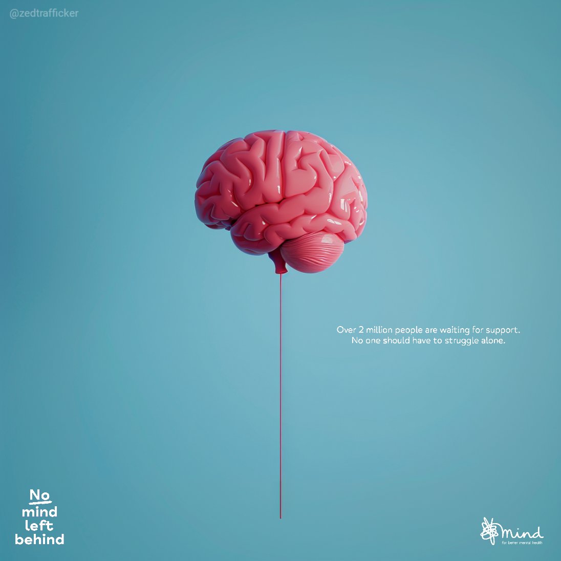 Lost balloon #NoMindLeftBehind campaign by @MindCharity for #MentalHealthAwarenessWeek @OneMinuteBriefs #Advertising