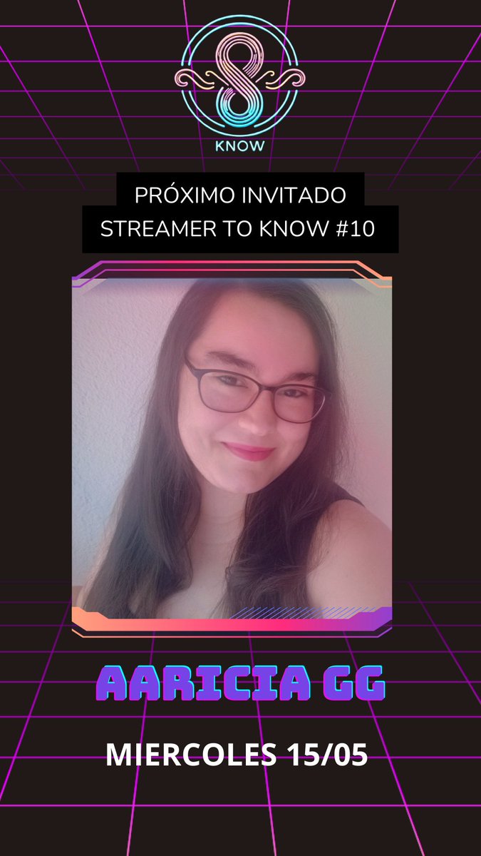 Y ANUNCIAMOS LA DECIMA EDICION DE STREAMER TO KNOW!!! 

Gracias a todos por el apoyo que estáis dando a la sección, espero que vengáis a conocer un poquito más a esta maravilla de persona y jugadora de TFT <a href="/AariciaGg/">AariciaGG</a> 

OS ESPERAMOS EL MIERCOLES 15/05  twitch.tv/srtanomi