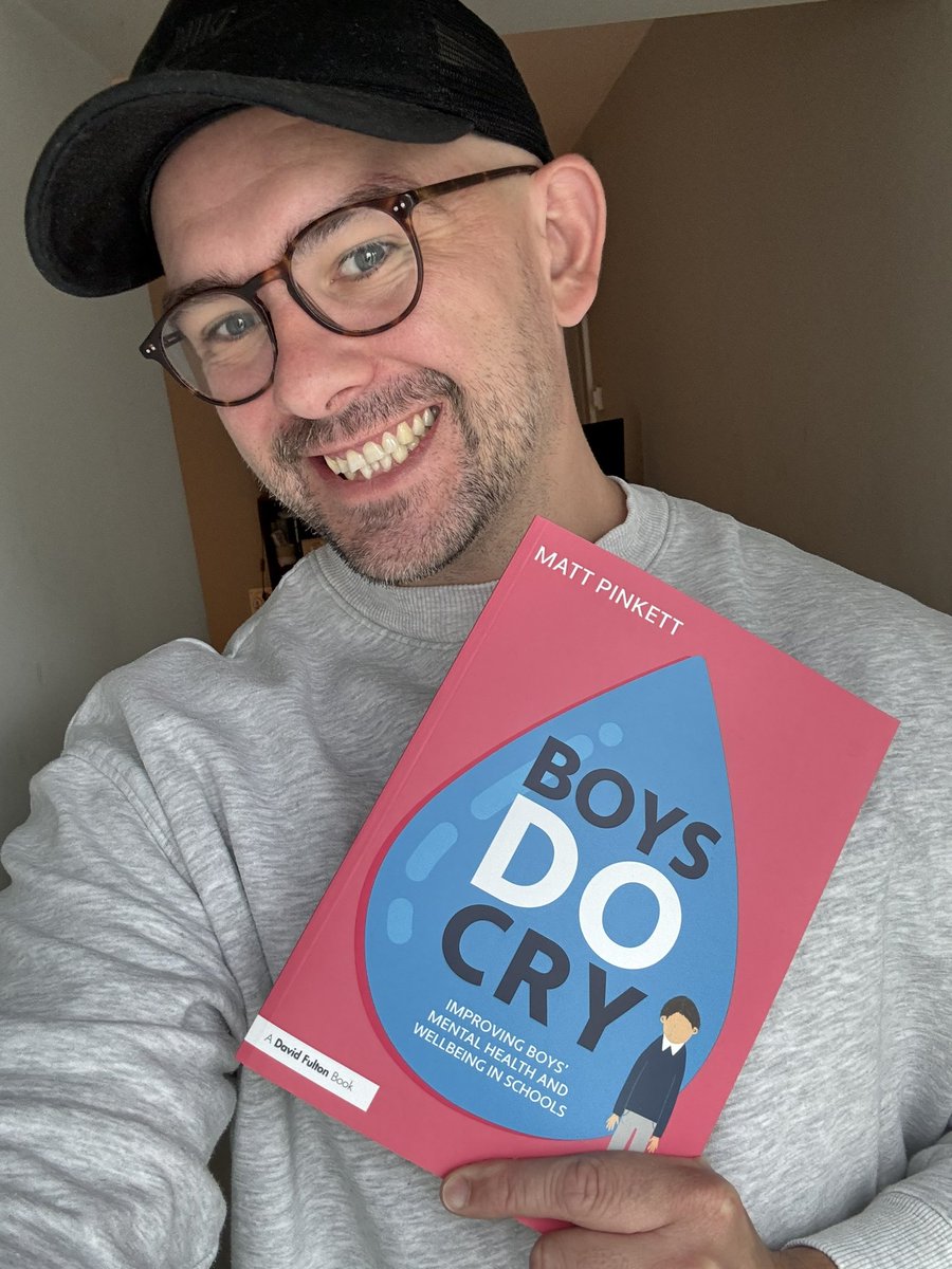 This #MentalHealthAwarenessWeek I want to give away a signed copy of Boys Do Cry. Just RT this pic of my maniacal smile to be in with a chance of winning. Entries close midnight Friday.