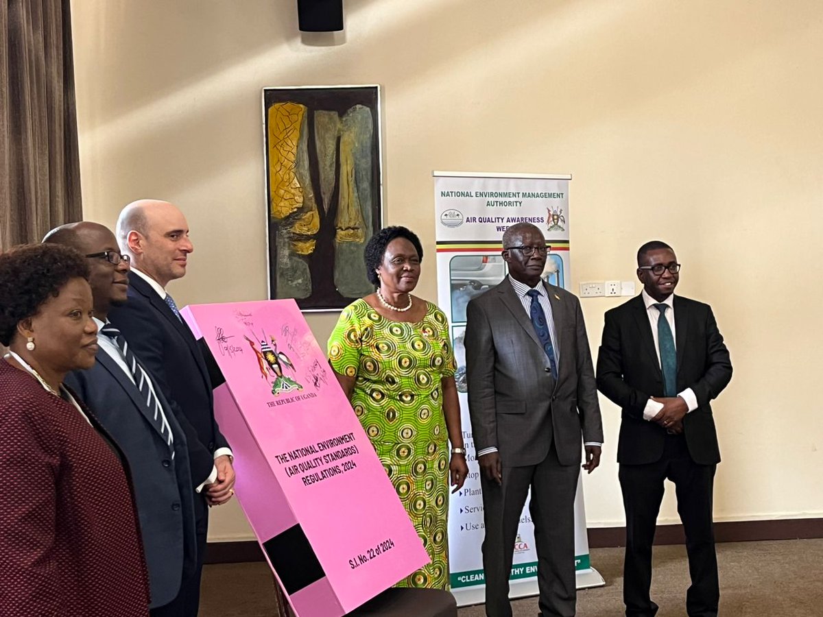 On May 10th, 2024, Uganda achieved a significant milestone in safeguarding public health with the launch of its inaugural National Environment Air Quality Standards Regulations. Spearheaded by @nemaug , this initiative symbolizes the culmination of Air Quality Awareness Week.