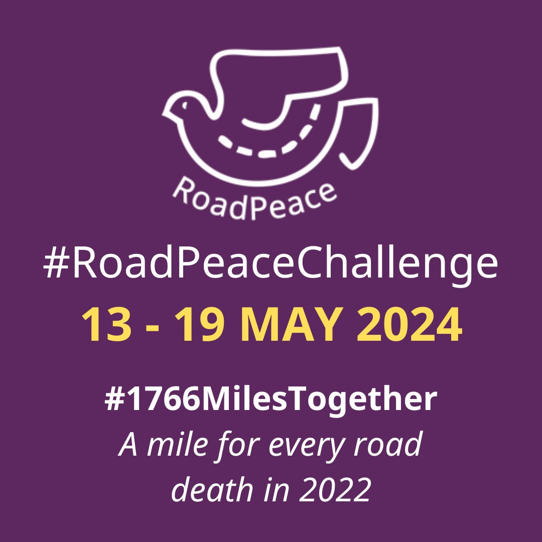 Warwickshire Road Safety Partnership are supporting the RoadPeace Challenge 2024 which starts today! Bringing together the emergency services, bereaved families and communities – to make a united stand against road death and injury. #RoadPeaceChallenge2024 #1766MilesTogether