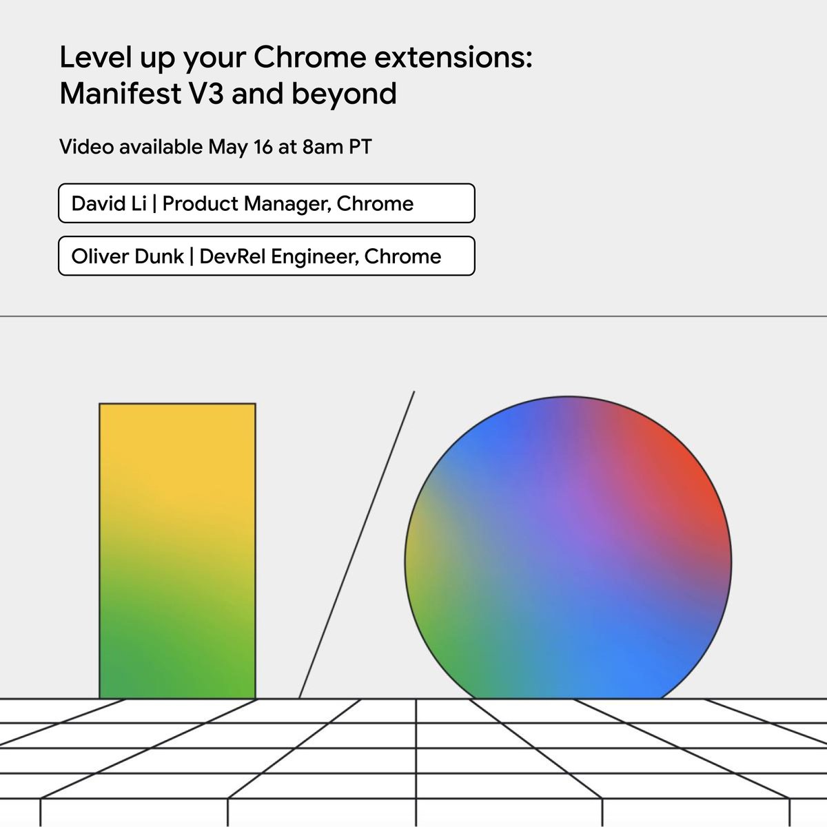 It's Google I/O week! I'm not travelling but excited to be talking about Chrome Extensions again from the comfort of the studio :) io.google/2024/explore/e…
