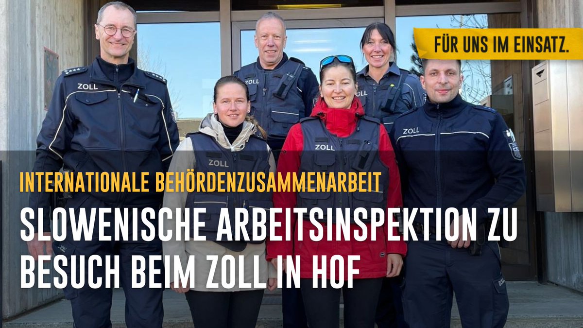 🇸🇮 🤝 🇩🇪 Zwei Mitarbeiterinnen der slowenischen Arbeitsinspektion besuchten die Finanzkontrolle Schwarzarbeit Hof. 🔍 Ziel der Veranstaltung: gemeinsame Prüfungen und Kontrollen zukünftig noch effizienter gestalten. presseportal.de/blaulicht/pm/1… #fürunsimEinsatz #HZAregensburg