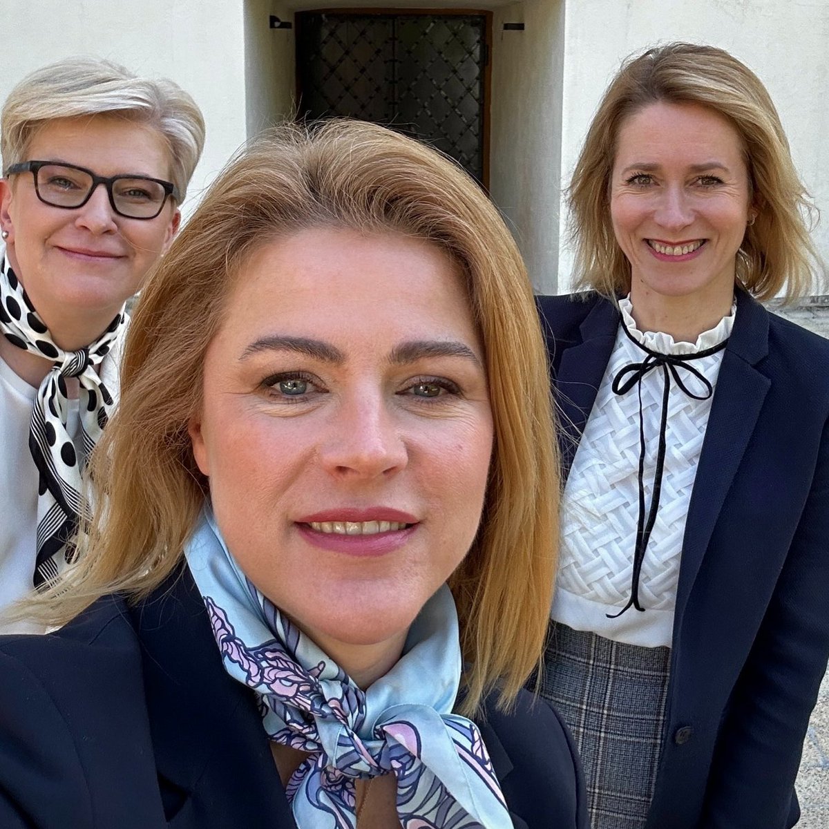 Baltic sisterhood: the prime ministers of Lithuania, Latvia, and Estonia pictured today