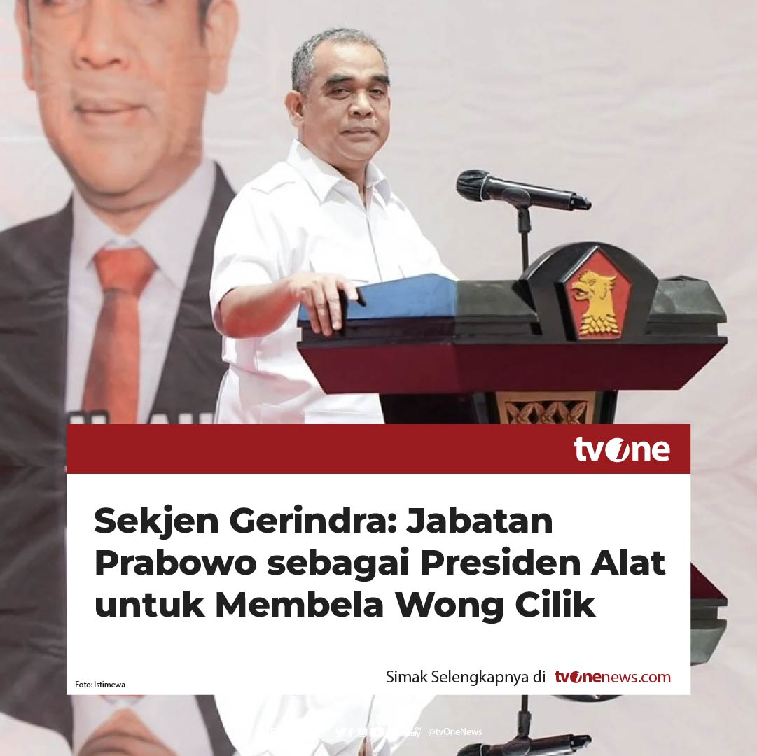 Sekjen Gerindra Ahmad Muzani menghadiri dalam Rapat Koordinasi pengurus Partai Gerindra se-Jawa Barat, pada Senin (13/5/2024).

Pada kesempatan ini Muzani menyampaikan terimakasih atas perjuangan para kader, pengurus, relawan, dan caleg dalam kemenangan Prabowo di Pilpres dan
