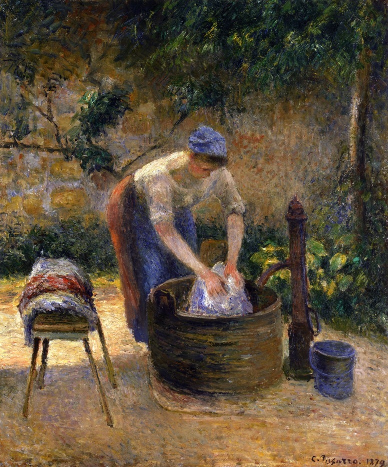 The Laundry Woman wikiart.org/en/camille-pis…