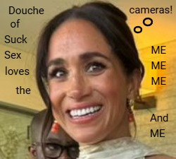 #MeghanMarkleAmericanPsycho #FOMeghan #fuckinggrifters [something about that right eye]