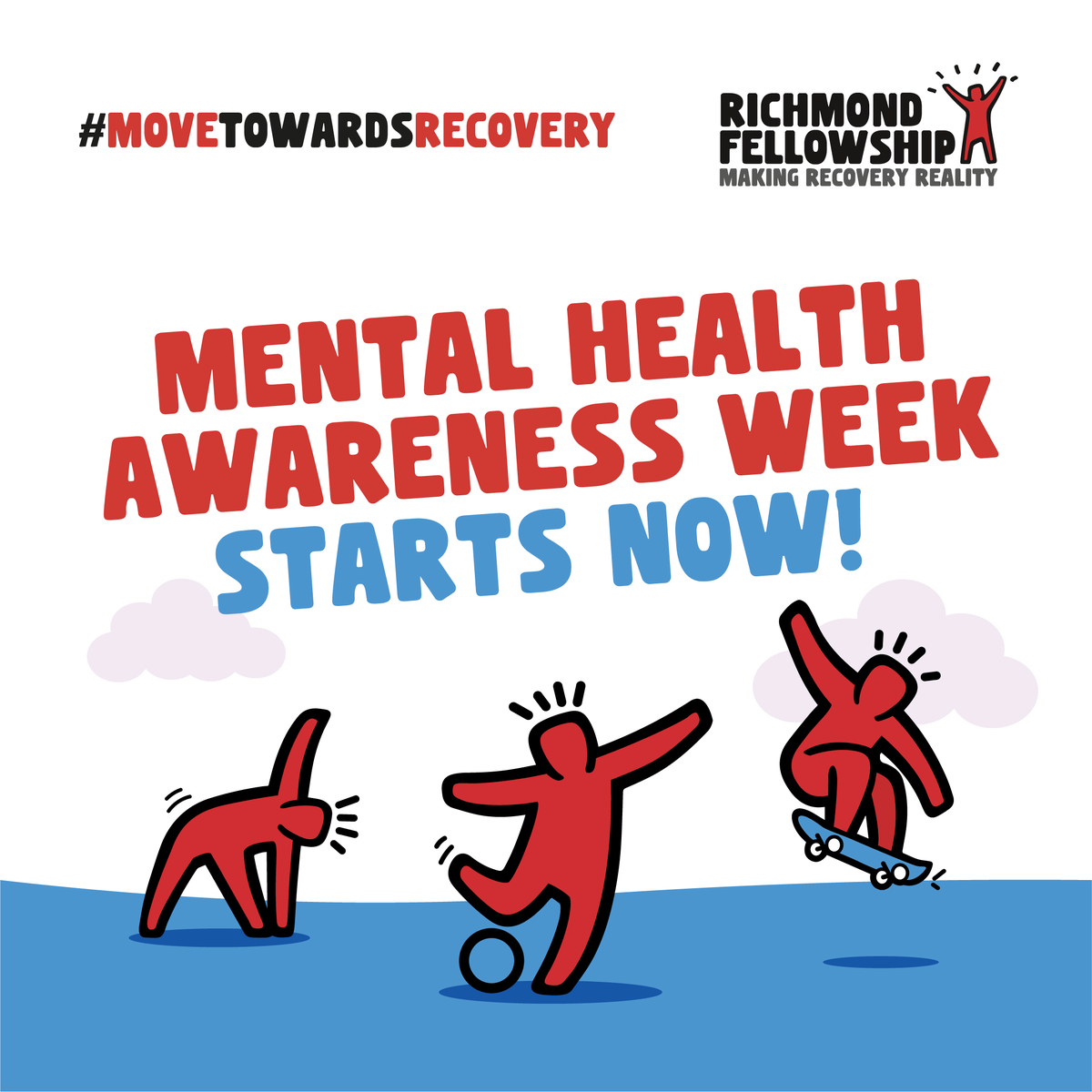 It's Mental Health Awareness Week! 🌟 This year's theme is 'Movement'. At Richmond Fellowship, we understand the power of movement in boosting mental wellbeing. How are you moving more for your mental health? 👇#MomentsForMovement #MoveTowardsRecovery
