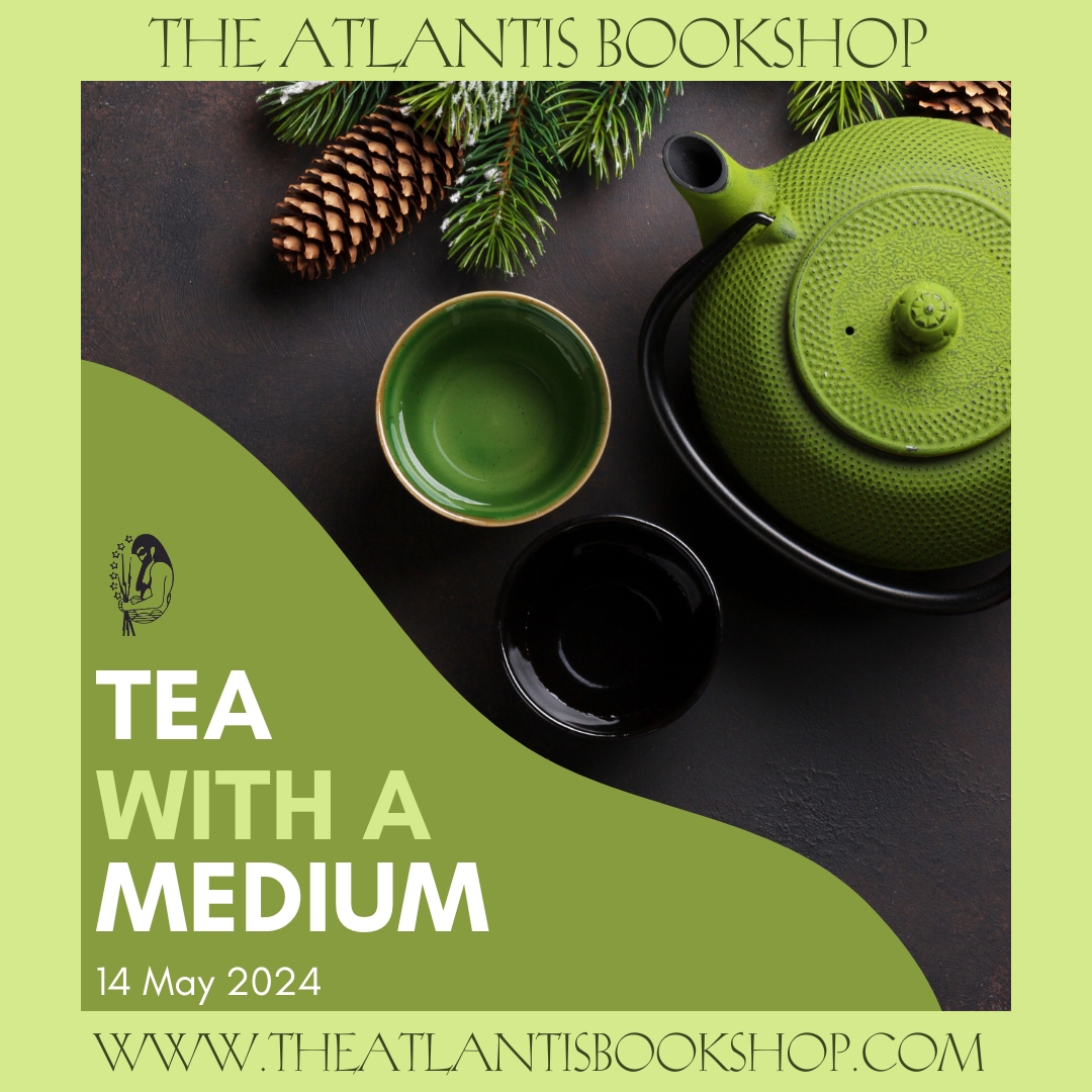 Don't forget about our 'Tea with a Medium' event on Tuesday 14 May! If you're thinking of attending then please book as soon as possible via the website as places are VERY limited!

To reserve your place, go to theatlantisbookshop.com/events/event/t…

See you there!

#theatlantisbookshop