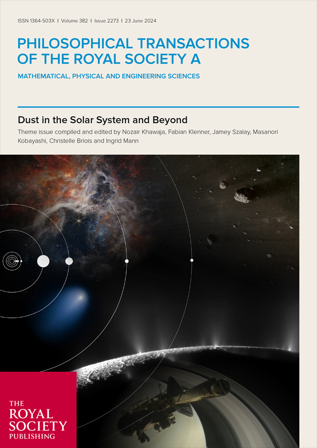 Published today in #PhilTransA | 'Dust in the solar system and beyond', a theme issue which showcases new research into cosmic dust 🪐 ow.ly/1qTw50RvIhB