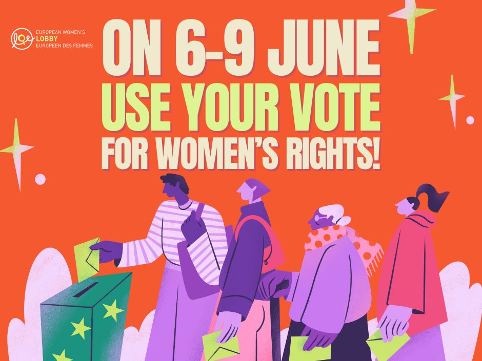 With the current rise of the far right, women's bodily autonomy is again at risk all across Europe. We will not give up our hard-won rights that easily. This June, #UseYourVote and help elect feminist leaders in the European Parliament! More: womenlobby.org/Manifesto2024