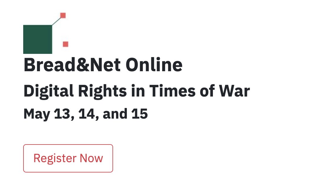 🔔The registration for @SMEX 's Bread&NET Online is NOW open! @breadandnet ➖Agenda & sessions overview here: breadandnet.org/en/ ✍️ Registration form here: docs.google.com/forms/d/e/1FAI… #DigitalRight #WestAsia #NorthAfrica #Register