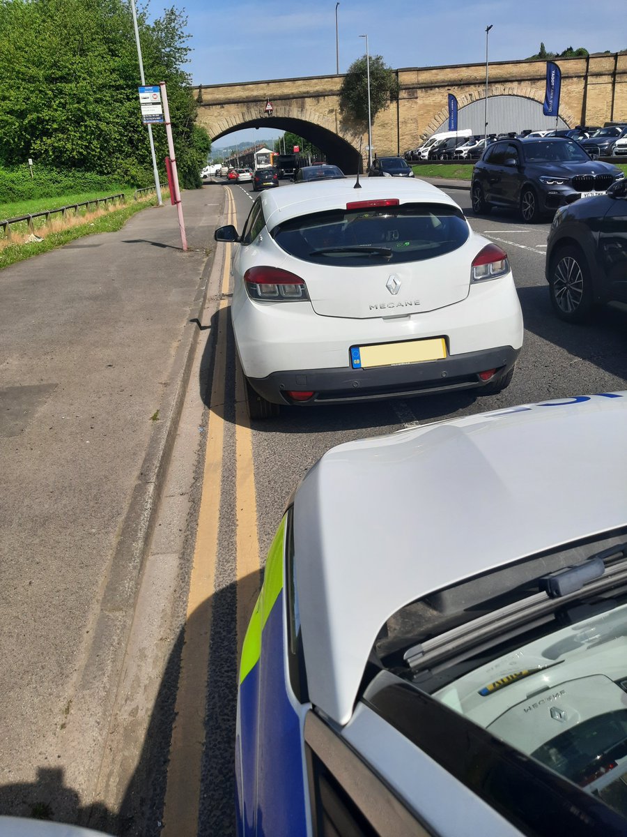 The manner of driving brought our attention to this @renault_uk Megane on Shipley Airedale Road @WYP_BradfordE. No insurance showing, confirmed by @DriveInsured. Vehicle seized and driver reported to court. #opsteerside #driveinsured @OpTutelage