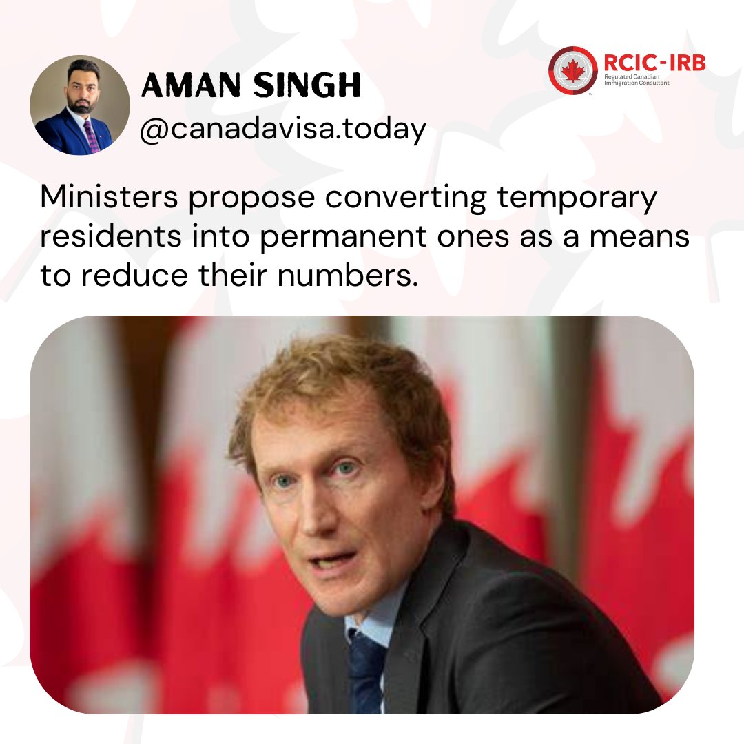 #Immigration minister emphasized on Friday that a significant approach to managing the population of temporary residents involves providing them with opportunities for permanent residency. However, he clarified that not everyone seeking to stay would necessarily qualify.

#ircc