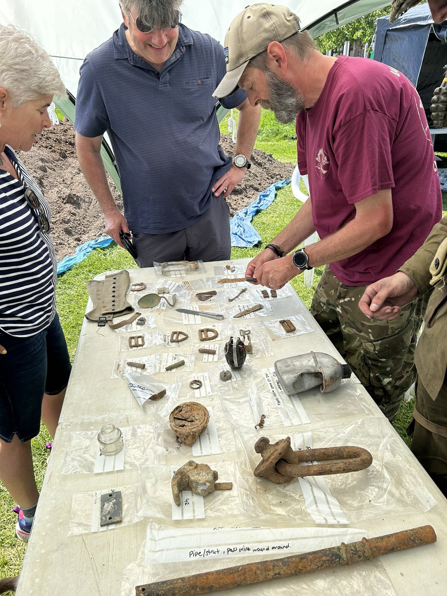 Had a great weekend in Aldbourne observing the #BandofBrothers Dig with Operation Nightingale. Great to meet up with the guys and gals again. Thanks @richardhosgood  and @beardysnapper