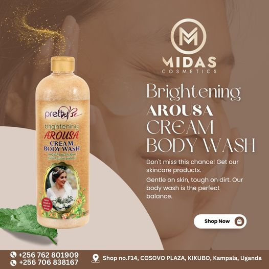 midascosmetics's tweet photo. Arousa Cream Body Wash
For more details: 0762 801909
Address: Shop No F14 Cosovo Plaza Kikubo Kampala,
Uganda
#cosmetics #cosmeticsurgery #cosmeticsurgeon
#cosmeticslovers #cosmeticslover #cosmeticsph
#cosmeticsbag #cosmeticsaddict #cosmeticshop
#cosmeticsthailand https://t.co/HNfV30zZIv