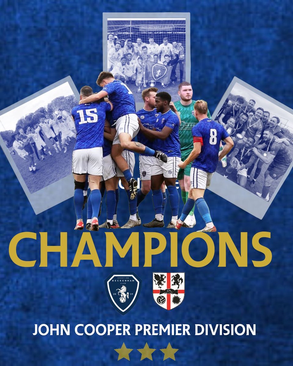 CHAMPIONS‼️ It's now official! We are crowned John Cooper Premier division winners. We have now complete back to back league titles! A great achievement for all involved at the club. @BASLFL