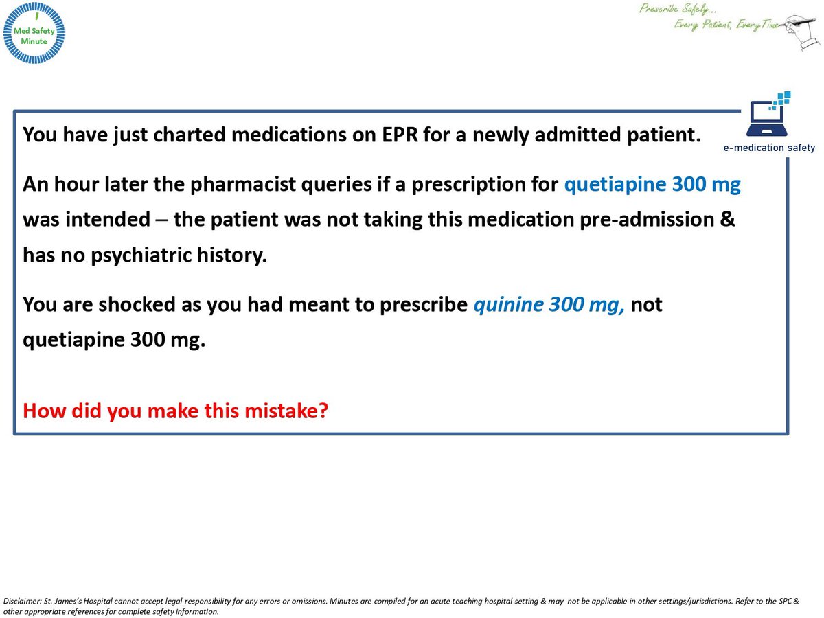 The Medication Safety Minute tweet media