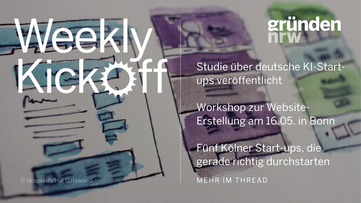 Wie steht es um #GenAI-Start-ups in Deutschland, wie kann Menschen mit Hörbeeinträchtigungen auf Live-Veranstaltungen geholfen werden und wo treffen sich eigentlich frühe Vögel in #Hückelhoven? Unser #Weekly gibt euch die Antwort. Ein Thread (1/7)