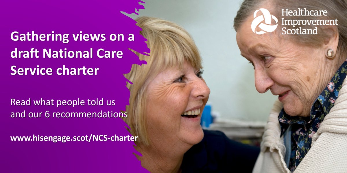 HIS - Community Engagement (@hisengage) on Twitter photo We spoke to communities across Scotland to find out what they thought of a proposed Charter of Rights and Responsibilities for the new #NationalCareService.
Read what they told us and our 6⃣ recommendations for <a href="/scotgovhealth/">Scot Gov Health</a> in our report published today
hisengage.scot/NCS-charter We spoke to communities across Scotland to find out what they thought of a proposed Charter of Rights and Responsibilities for the new #NationalCareService.
Read what they told us and our 6⃣ recommendations for <a href="/scotgovhealth/">Scot Gov Health</a> in our report published today
hisengage.scot/NCS-charter