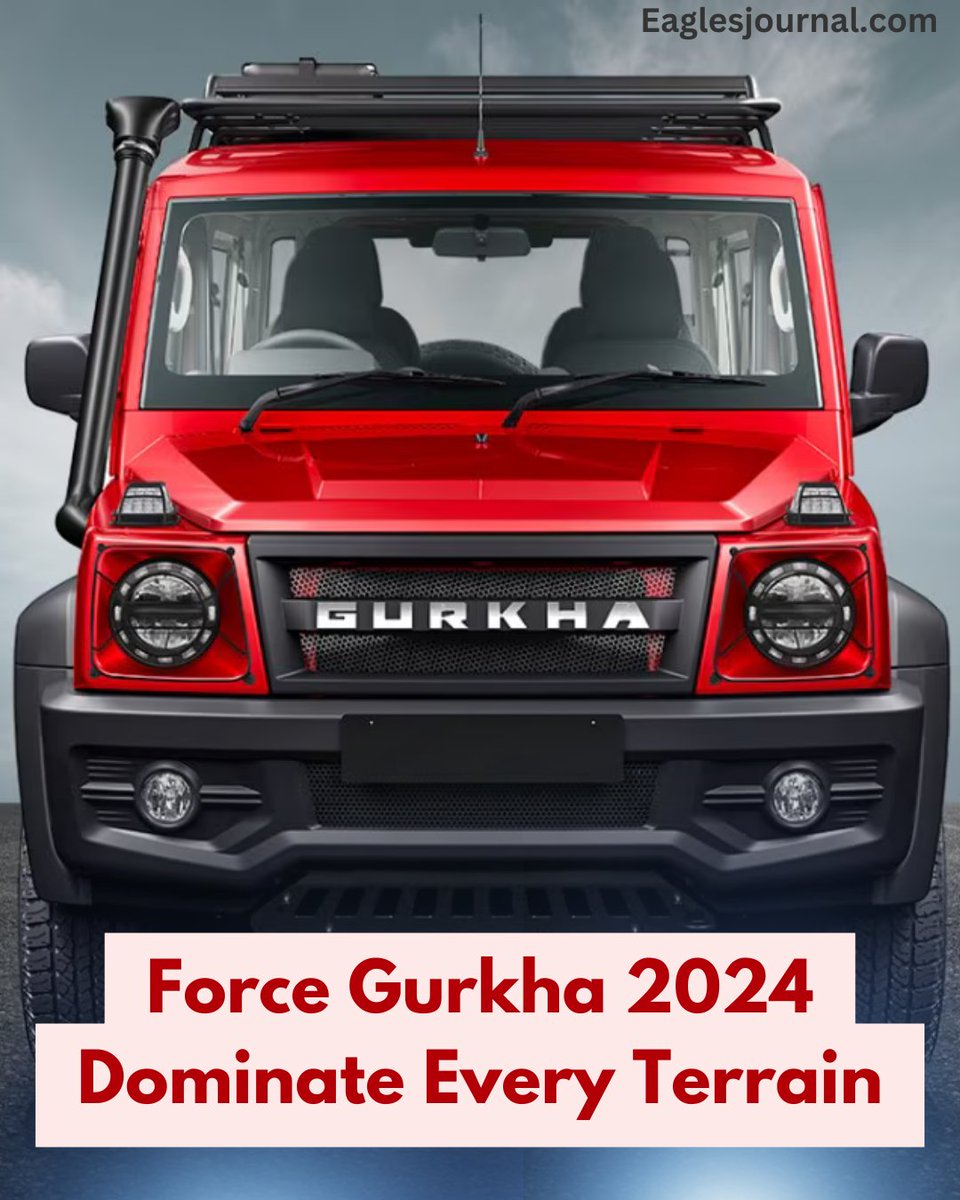 🚘Force Gurkha 2024: Where Power, Precision, and Performance Converge to Dominate Every Terrain!

Since 2005, the Gurkha has maintained its position as one of India's most off-road-focused passenger vehicles and it's back with upgrades.
Read More- eaglesjournal.com/force-gurkha-2…

#FORCE