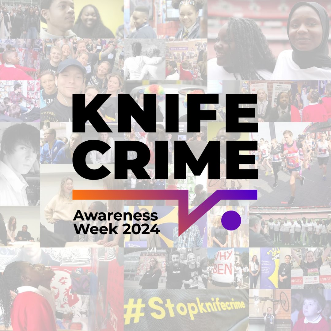 The countdown is on... 1 week until Knife Crime Awareness Week! 🎉 @knifecrimeaw You can take action. By educating others, making a pledge, sharing your story or fundraising; you can be the change needed in our society. #StopKnifeCrime 💛💜 knifecrimeawarenessweek.org.uk