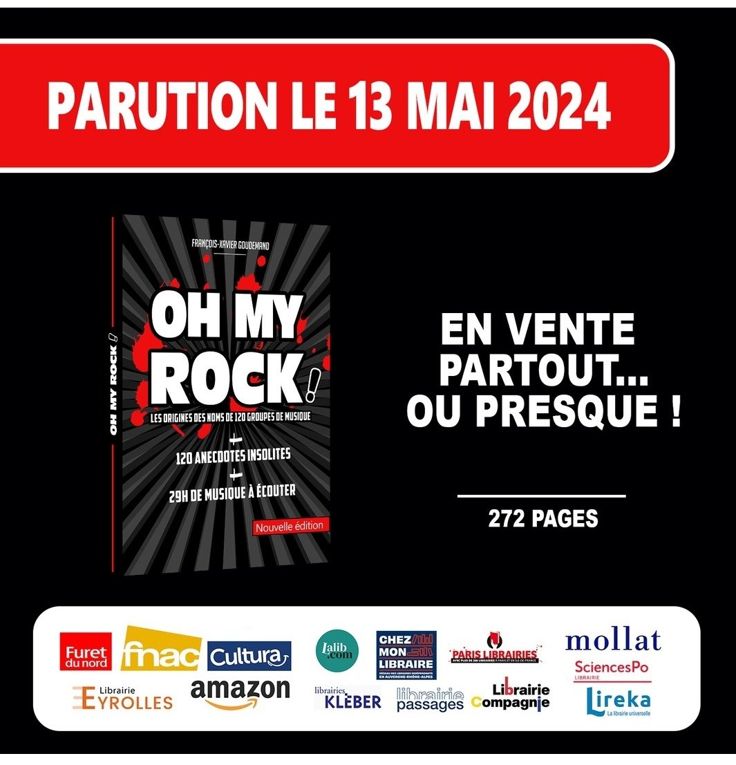 Today IS a BIG DAY ⚡🤘
Mon nouveau livre #ohmyrock est disponible partout où presque !
#livre #livremusique #fnac #actu #musique #culture #ldc