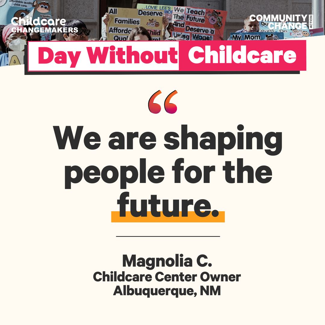 It (still) takes a village: #DayWithoutChildCare is back on May 13, 2024. ✊ Sign the with our partners as they spotlight on the true cost of care and demand the funding, we need for a 21st century child care system. #DWOCC24 brnw.ch/21wJIoH
