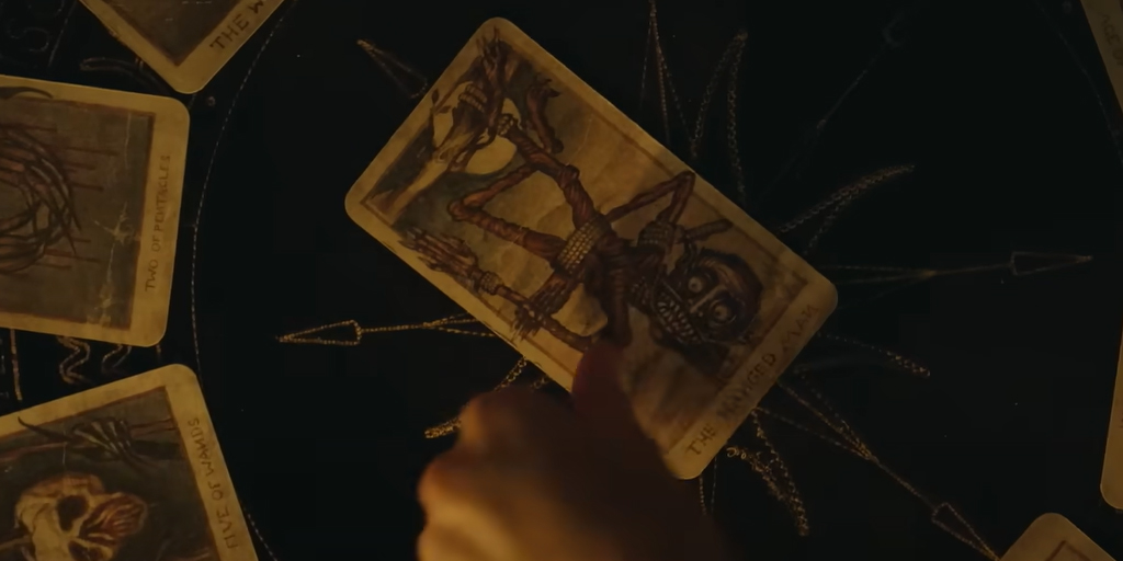 TAROT (15) When a group of friends recklessly violates the sacred rule of Tarot readings – never use someone else’s deck – they unknowingly unleash an unspeakable evil. INFO & TICKETS bit.ly/4dmrv0O #peckhamplex #TarotMovie @TarotMovie