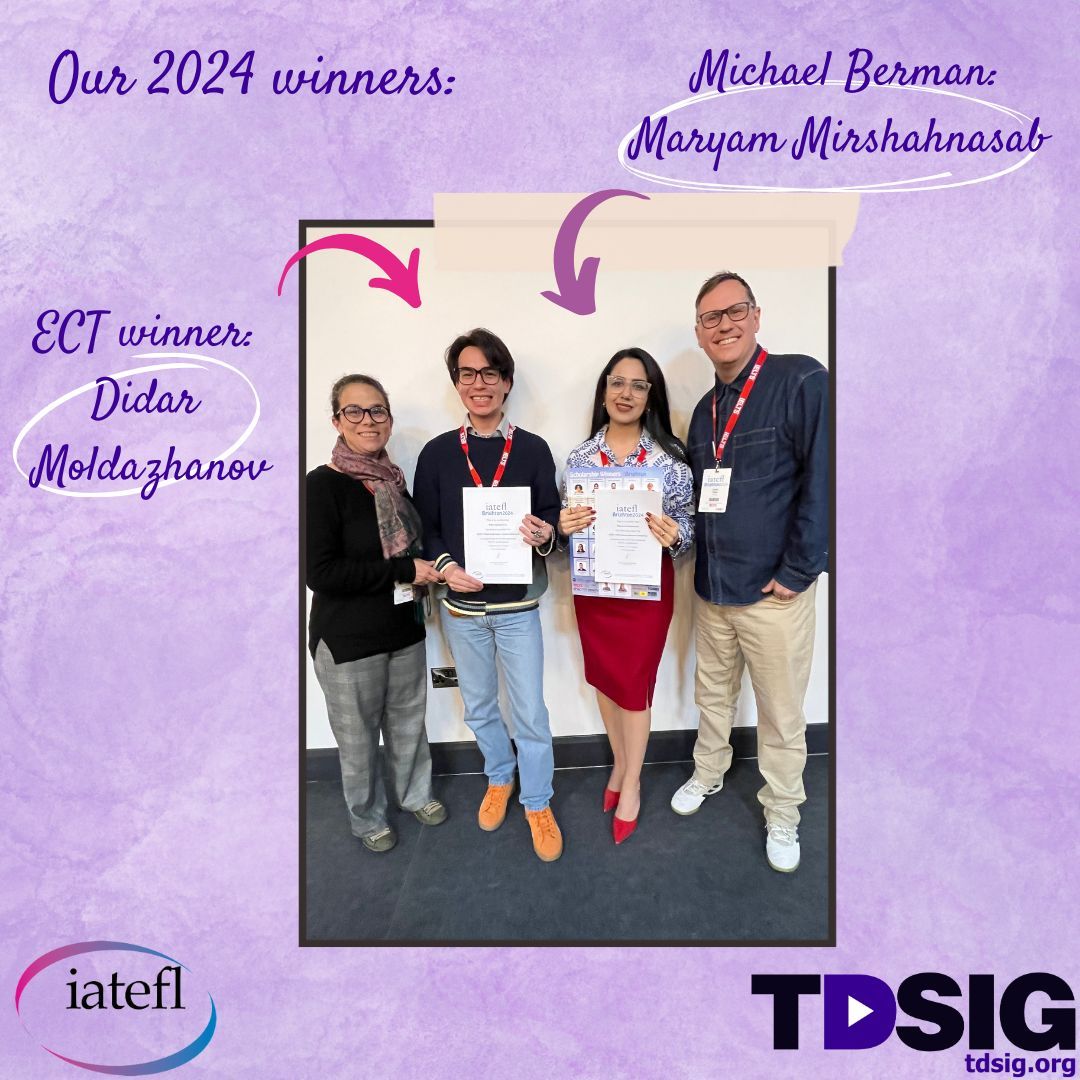 If you have ever attended the IATEFL conference, you know how energizing and inspiring it is. Attending it as a scholarship winner is a great experience! TDSIG offers two scholarships. Learn more here: tdsig.org/scholarships

Applications are open until 19 June. Join us!