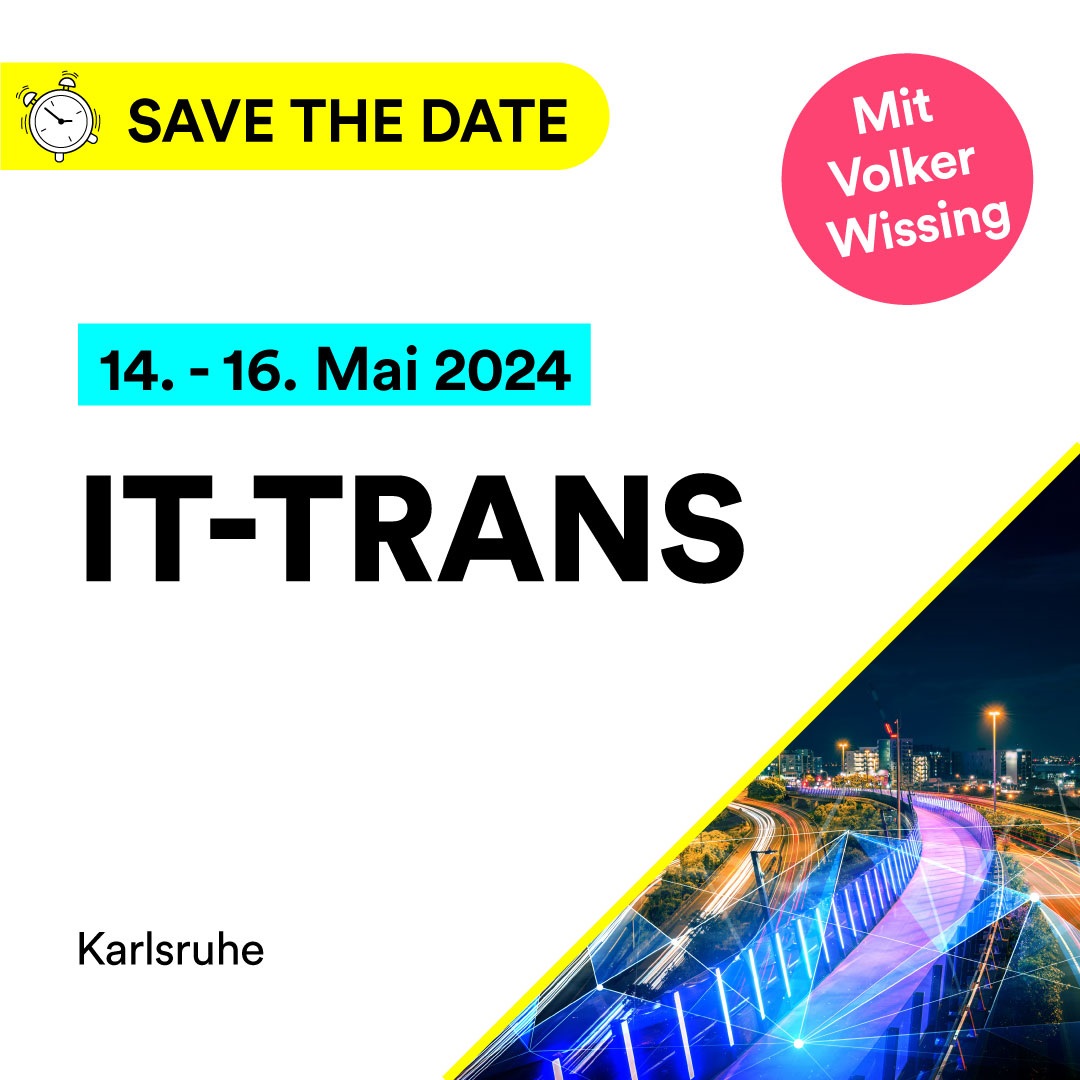 Digitalisierung verändert alles – auch die Art, wie wir uns fortbewegen. 🚍 🚆 Welche Rolle #Digitalisierung im Öffentlichen Personenverkehr spielt, wie sie ihn verändern & verbessern wird und um vieles mehr geht es diese Woche bei der #ITTrans in #Karlsruhe. Los geht's morgen