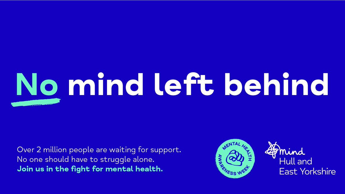 This week is Mental Health Awareness Week. Join the fight by raising awareness and vital funds to help us make sure that no one has to struggle alone. Visit buff.ly/4an8Krm #NoMindLeftBehind