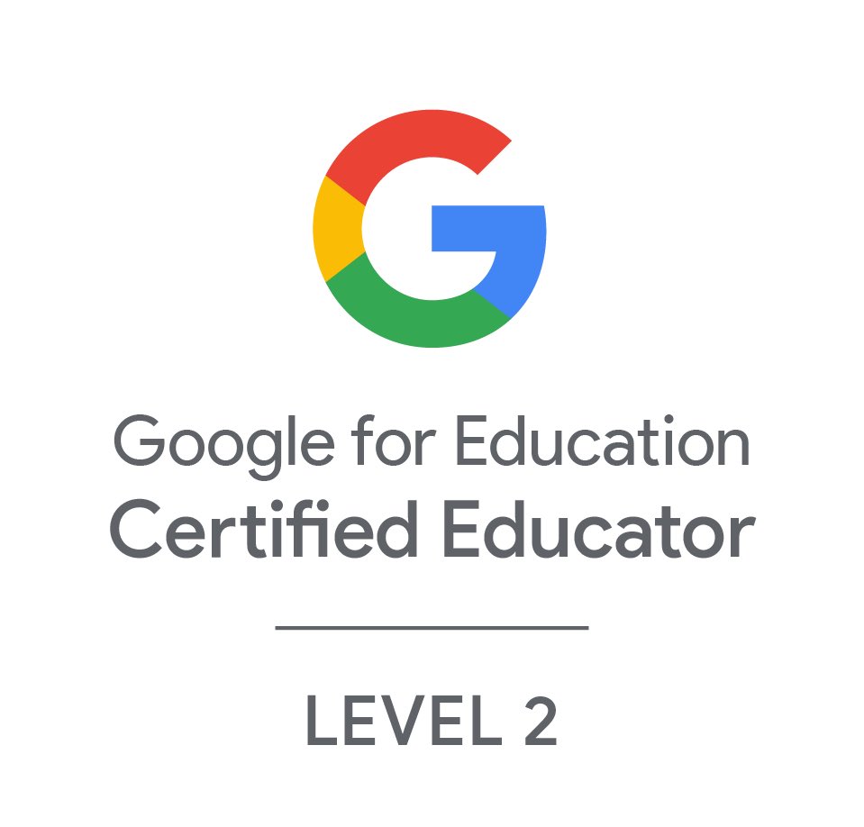Completed my #Google Certifed Educator: Level 2 this afternoon. A small group of my @IGBintschool colleagues and I, led by @FlaviaGodja, have been learning together for the past 8 weeks and we’ve had so much fun that I’m not quite sure what I’ll do next Monday… @GoogleForEdu