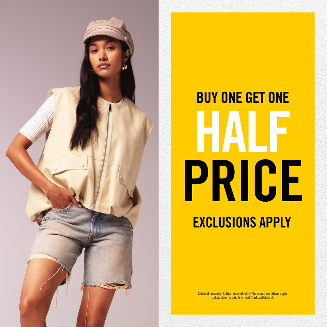 Head to Clarks at Dockside for all of your summer shoe's! 🙌☀️ And with Buy One Get One Half Price until 22nd May, there's even more to shop! #Chatham #Medway #Dockside #Clarks