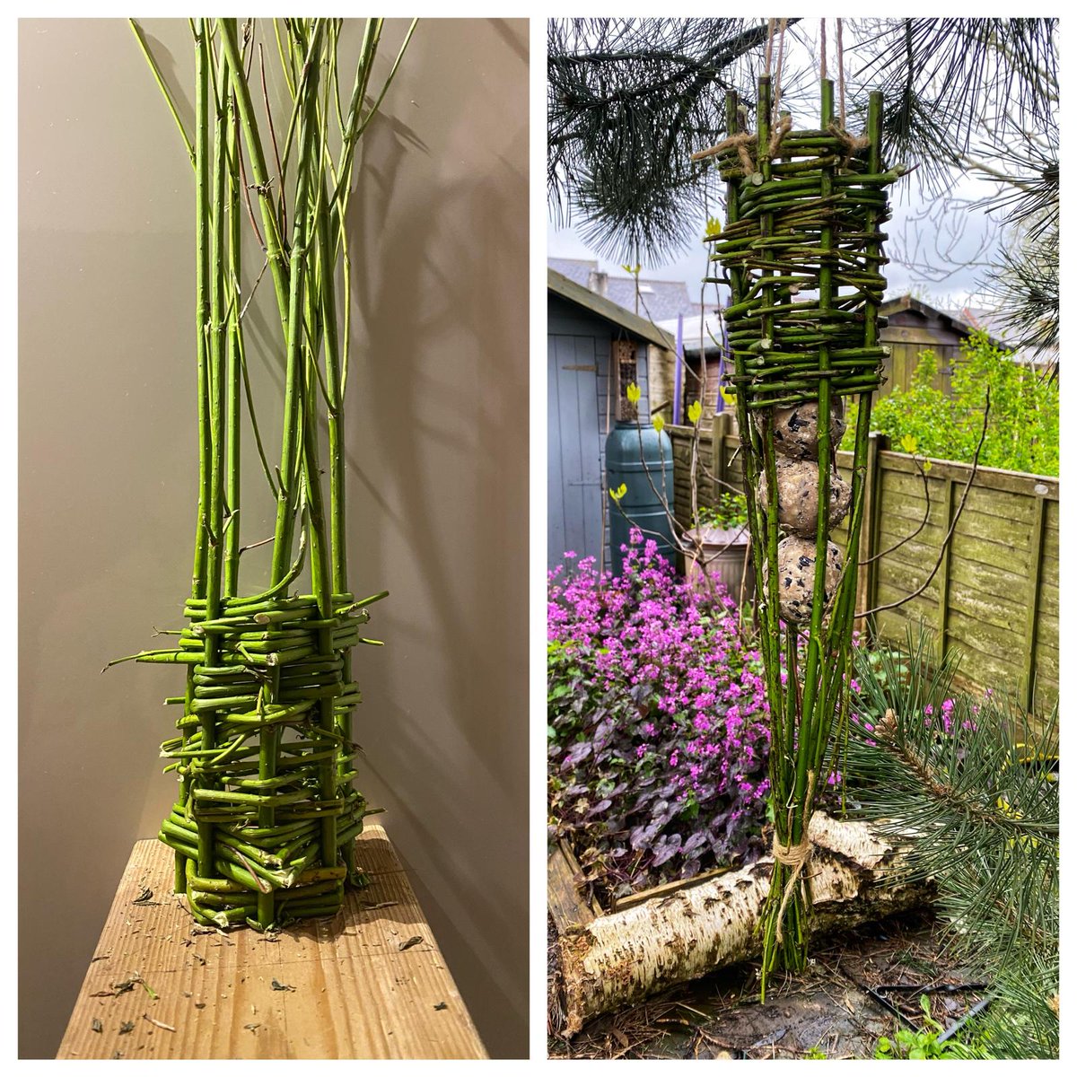 The magic of DIY! Our green-fingered Community Network Developer Darren @EPC_CentralEng used his Cornus clippings to make a bird feeder – we love it 👏