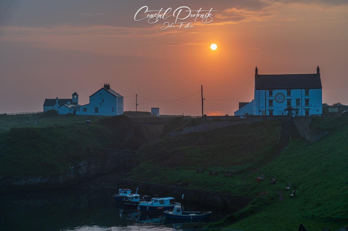Seaton Sluice Harbour just after sunrise in Northumberland #StormHour #Weather #Sunrise #photography