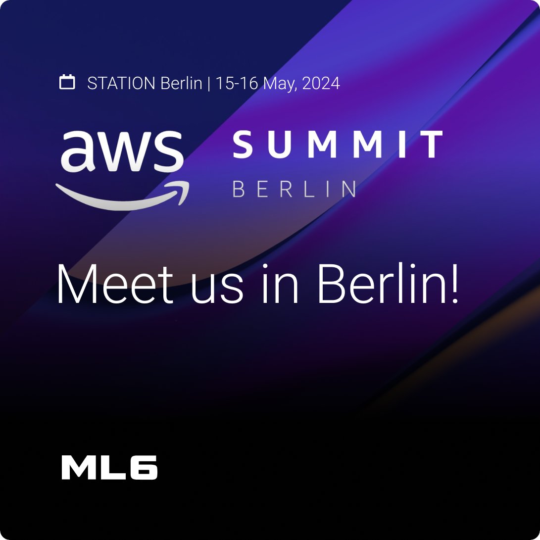 Join ML6 next Wednesday at the free AWS Summit Berlin. Discover how cloud fuels innovation & unlock technical skills.Connect with ML6! 👏➡️ Register: hubs.la/Q02vQDBY0 #ML6 #AWS #AWSSummitBerlin