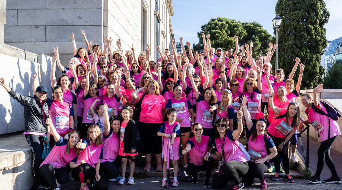 🏃‍♀️‍ Más de 240 compañeras de ILUNION y @GrupoSocialONCE participaron en la @CarreraMujer en Madrid. La #MareaRosa inundaron las calles de la capital en su vigésimo aniversario convirtiéndose en el mayor evento deportivo femenino en Europa con unas 35.000 participantes.