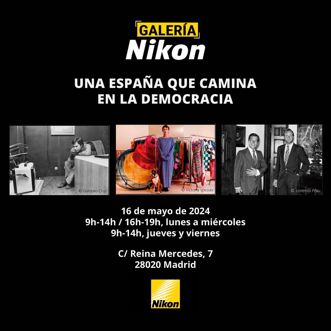 Galería Nikon | Una España que camina en la democracia. Desde la Transición hasta la Movida Madrileña Conoce la evolución de la democracia española desde sus inicios con un conjunto de fotografías icónicas tomadas entre 1976 y 1992, tanto en su vertiente política como social.