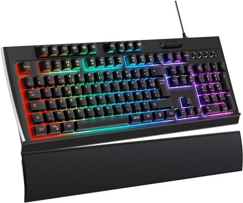 Clavier Gamer Semi-Mécanique Repose-Poignet Magnétique/Rétroéclairé LED/26 Keys Anti-Ghosting à 23.99E au lieu de 39.99E sur Amazon (vendeur tiers) serialdealer.fr/deal-93264.htm #bonplan