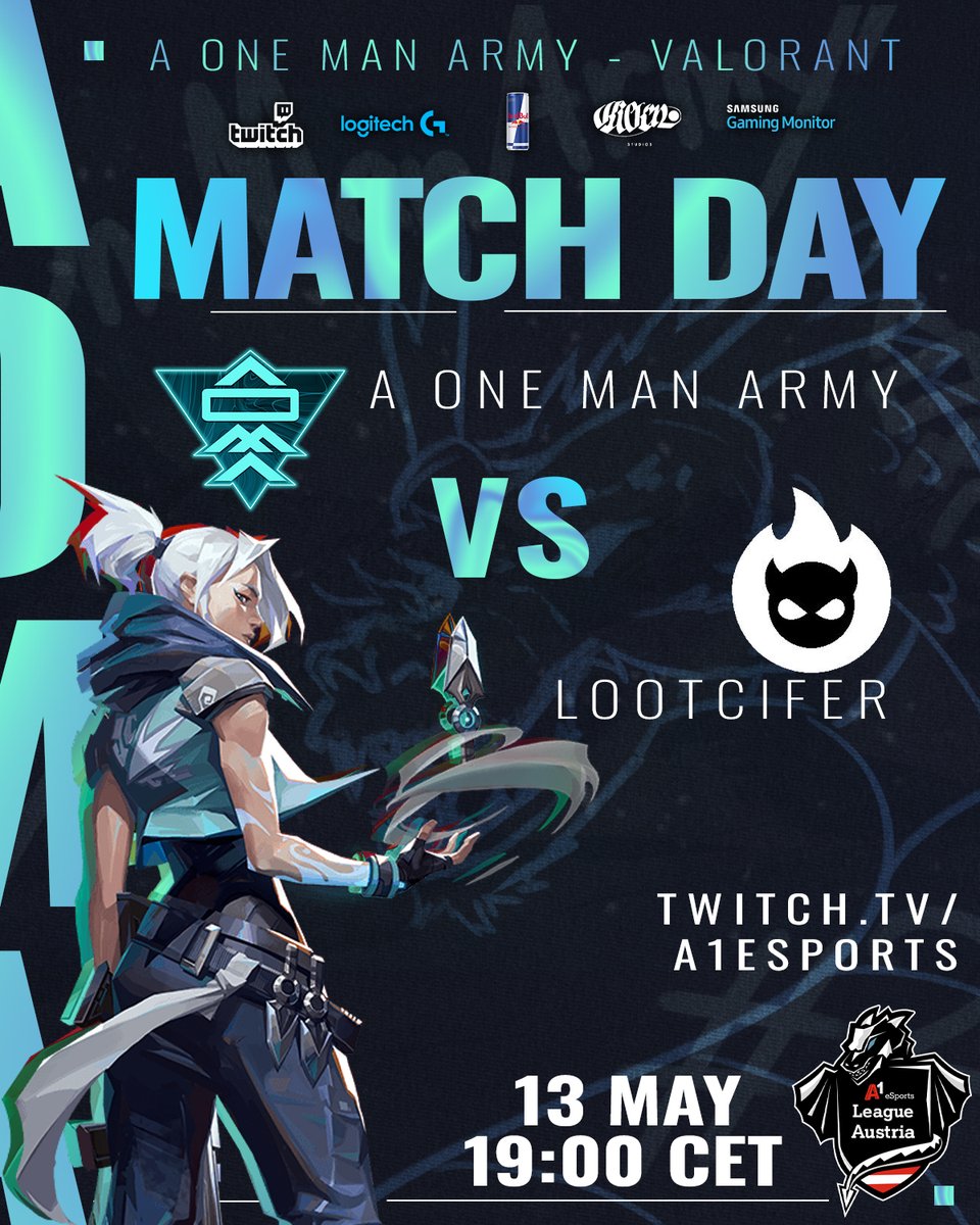 🫡Report for duty Soldiers 🫡

Our troops are preparing to go into battle against Lootcifer in the A1 eSports Valorant Cup🪖🗡️

🕗 @ 19.00 CET
📺Watch along with us on: 
twitch.tv/a1esports?sr=a  

#SecondToNone #WeMarch #VALORANT