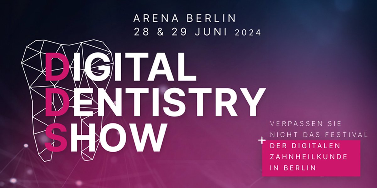 Verpassen Sie nicht die Digital Dentistry Show am 28. und 29. Juni 2024 in Berlin: Zahnmediziner aus der ganzen Welt erwartet ein fesselndes Bildungs- und Rahmenprogramm!

Jetzt mehr erfahren dds.berlin.🚀

#zwponline #oemusmediaag #DDSBerlin #DigitalDentistry