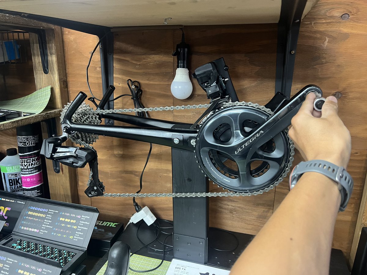 TRYCLE_ing's tweet photo. 【WheelTop EDS デモ機】

店頭にていつでも変速感が気軽に体験出来る様にデモ機を作成しました！

お店の入り口にあるので是非試してみて下さいね〜！ https://t.co/OWsM85IUus