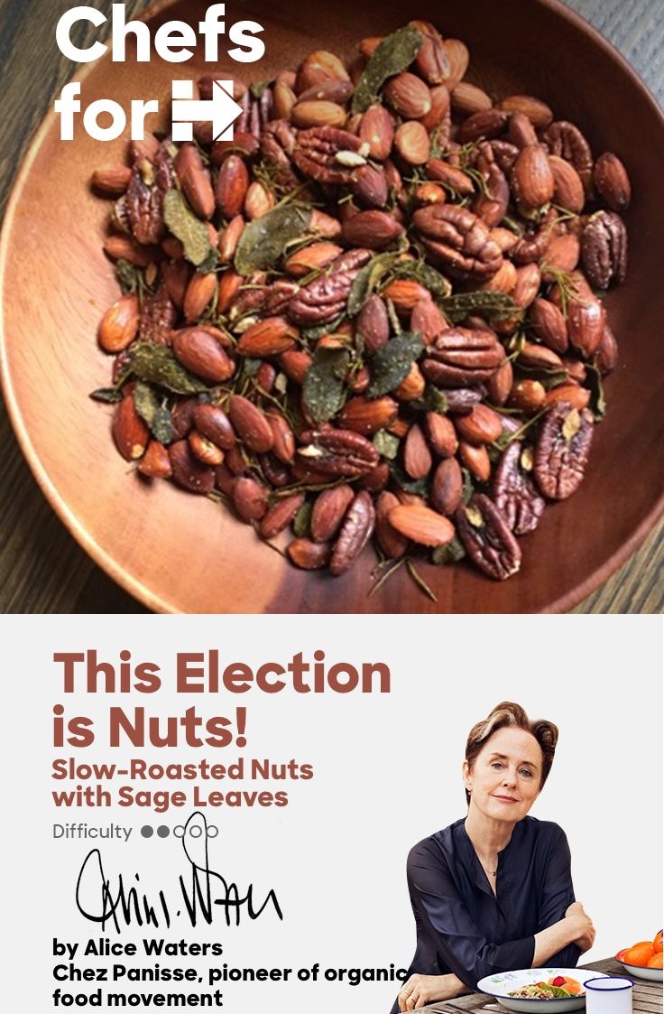 Did I mention Alice Waters is listed as a chef for Hillary Clinton? Source pinterest.com/hillaryclinton…