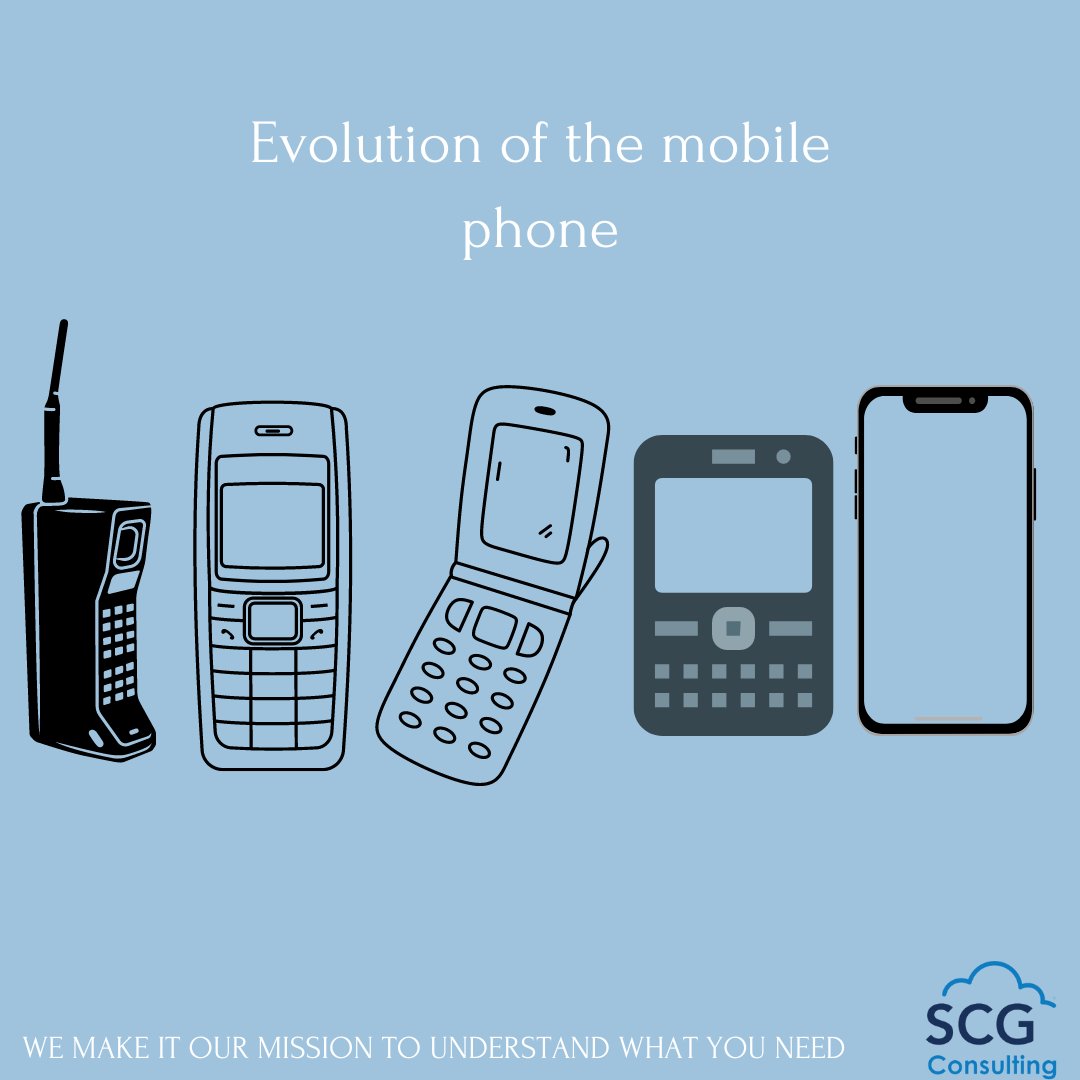 It's incredible how much the mobile has evolved since it was first developed in 1973. The same way our reliance on them has grown so heavily for day to day life! If your mobile is stuck in the past get in touch to take advantage of Mobile May and upgrade today📱
#scgconsulting