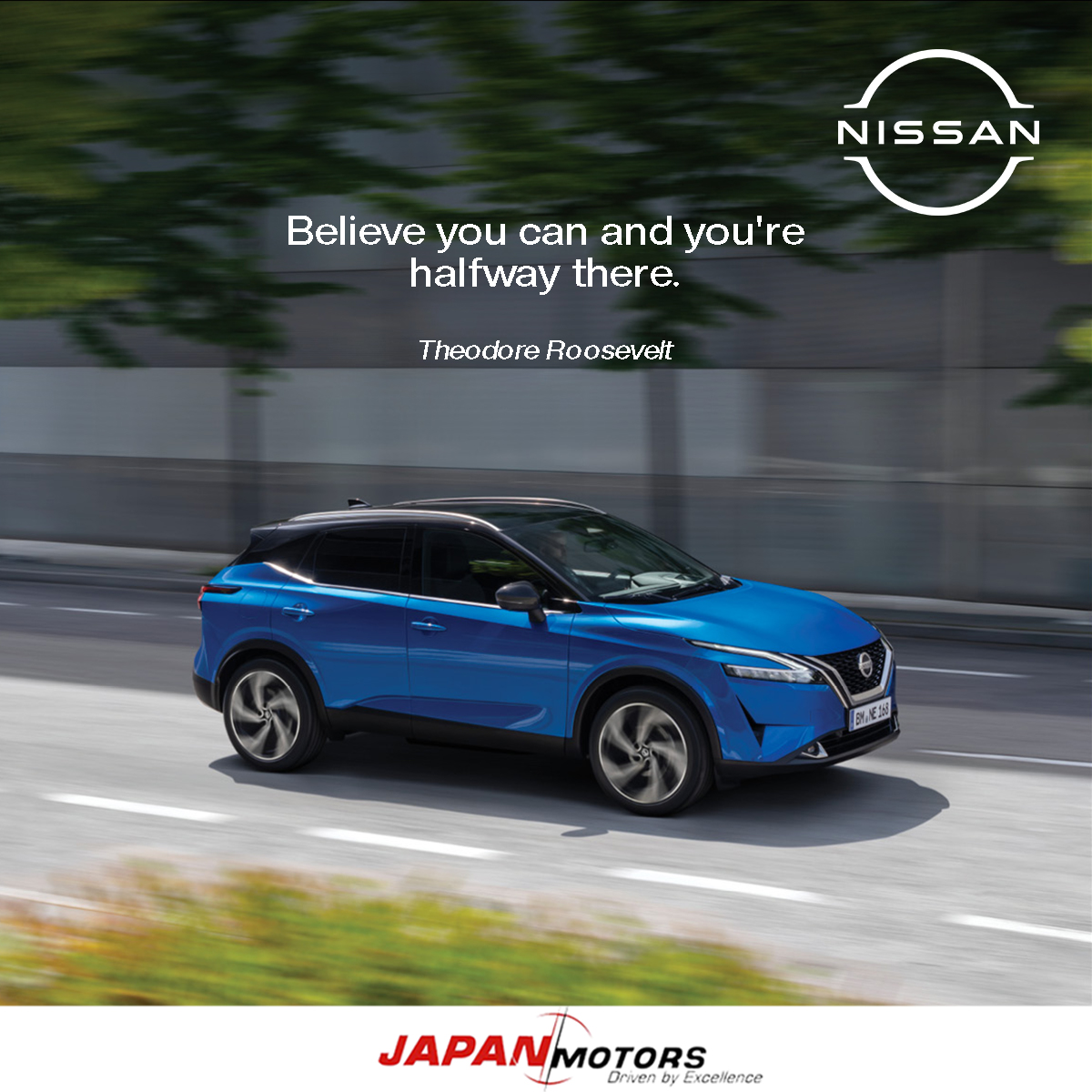 Motivation Monday: Believe you can and you're halfway there. - Theodore Roosevelt Book a test drive: nissanghana.com/en/shop-home/b… #MotivationalMonday #JapanMotors #NissanGhana #SolidarityForever #Nissan #NissanCares