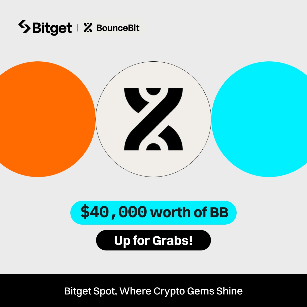 #Bitget x #BounceBit : $40,000 worth of $BB up for grabs! 

To enter: 
🔹 Follow <a href="/bitgetglobal/">Bitget</a> &amp; <a href="/bounce_bit/">BounceBit</a>
🔹 Repost with #BBlistBitget &amp; tag your friends 
🔹 Fill out: forms.gle/unTfZS9hN2xcnB…

Join the event: bitget.com/support/articl…