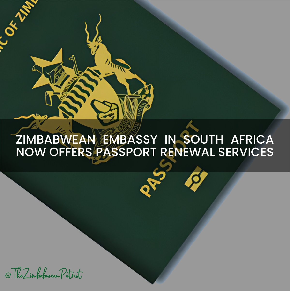 Zimbabweans in South Africa, you can now renew your passports at the Zimbabwean Embassy! No more long trips back to Zim, no more hassle! #ZimbabweanEmbassy #PassportRenewal #EDWorks