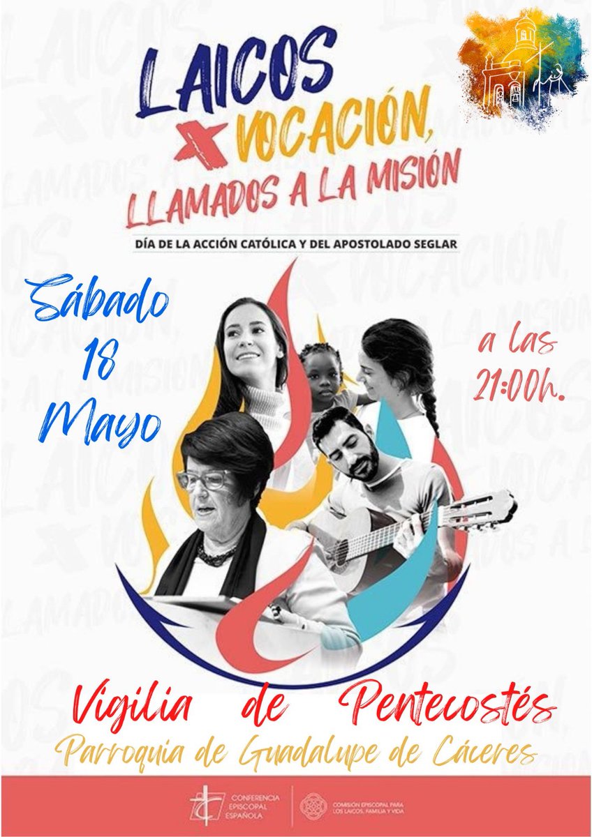 ❤️‍🔥El próximo 18 de mayo de 2024, la Parroquia de Guadalupe en Cáceres será el escenario de la Vigilia de Pentecostés a las 21 h diocesiscoriacaceres.es/la-diocesis-de…