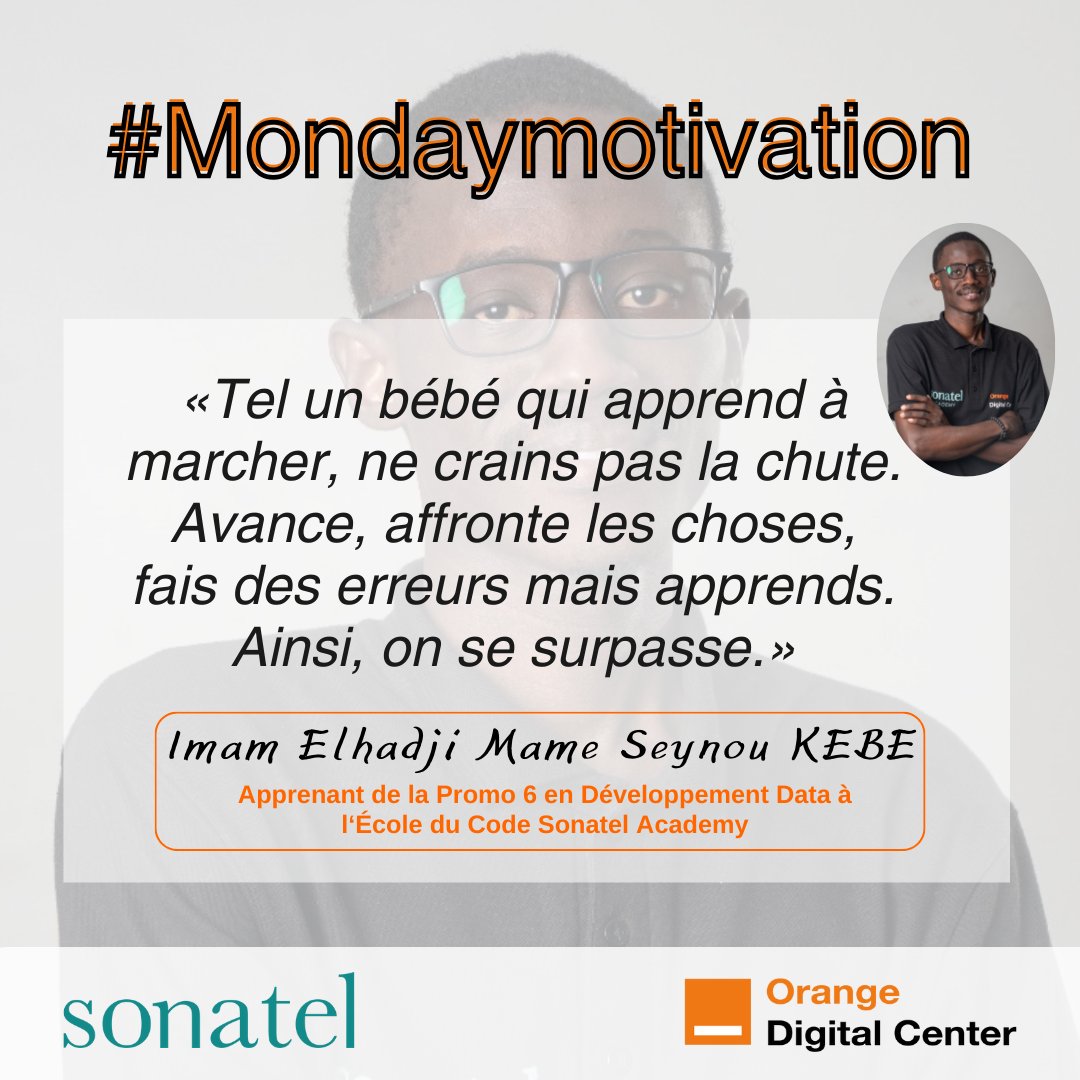 La peur de la chute ne doit jamais freiner notre envol. Chaque pas, chaque erreur est une leçon qui nous propulse vers de nouveaux sommets.
Osons avancer, osons nous surpasser.
Excellente semaine les Jambaars ! 💪🏽
#MondayMotivation
